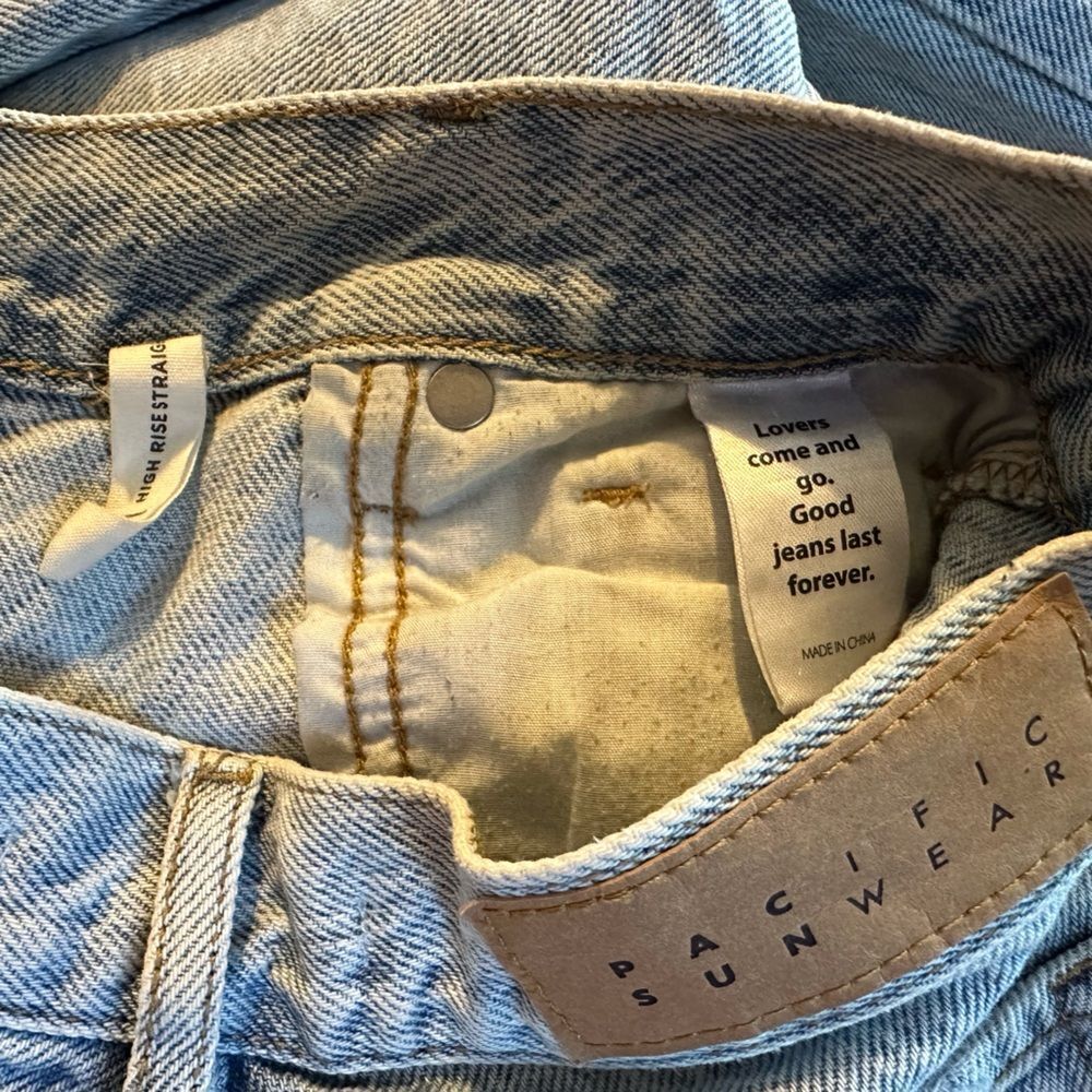 ☀️ PACSUN High Rise Straight Button Fly Jeans - Picture 4 of 6